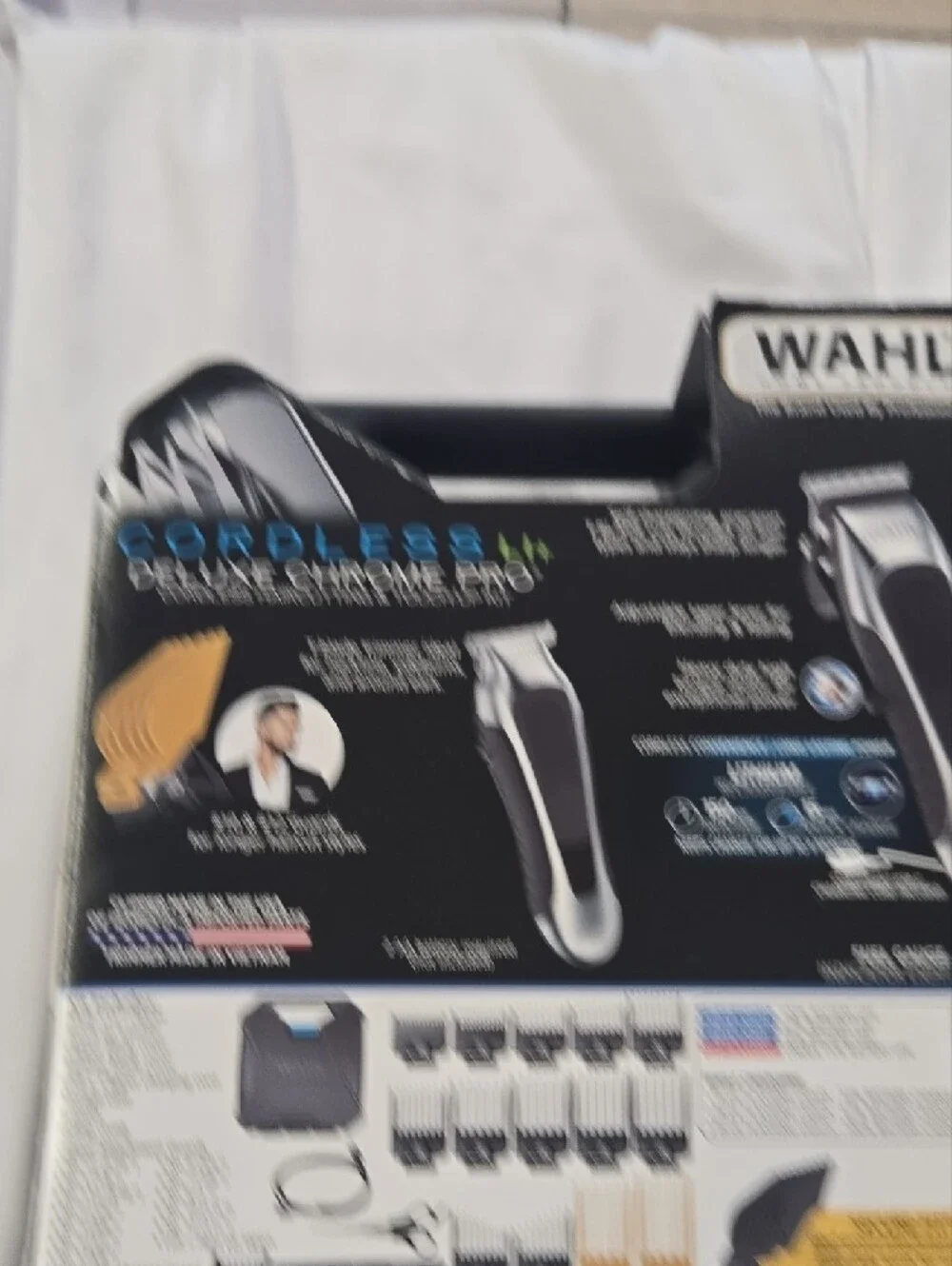 Wahl Cordless Deluxe Chrome Pro Hair Clipper & Trimmer Kit - Silver, Black